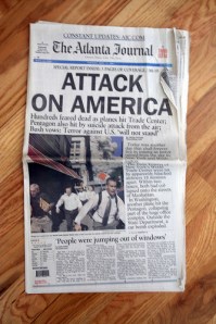 Newspaper from 9-11